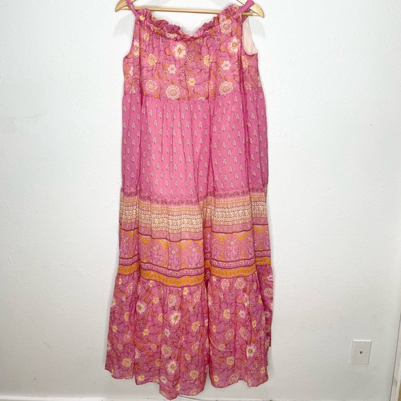 Spell & The Gypsy Utopia Strappy Sundress In Flamingo Medium NWT - Picture 4 of 9